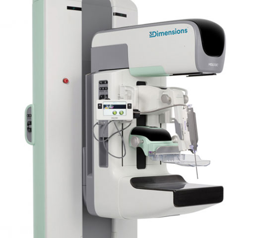 Système de guidage Affirm® d’Hologic pour la biopsie mammaire sur fond blanc