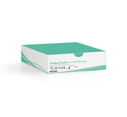 Test Panther Fusion® Flu A/B/RSV d’Hologic sur fond blanc