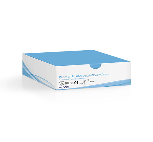 Test Panther Fusion® AdV/hMPV/RV d’Hologic sur fond blanc