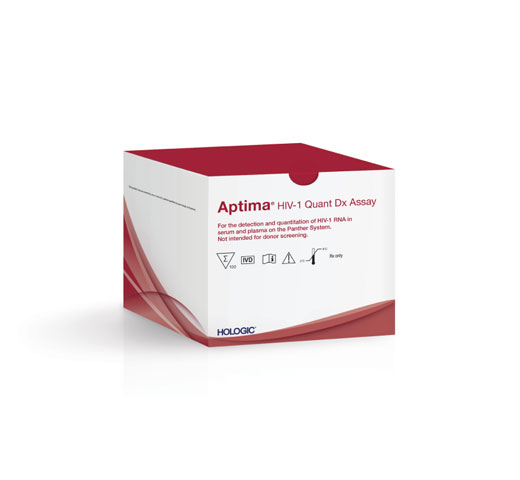 Test Hologic Aptima™ HIV-1 Quant Dx sur fond blanc