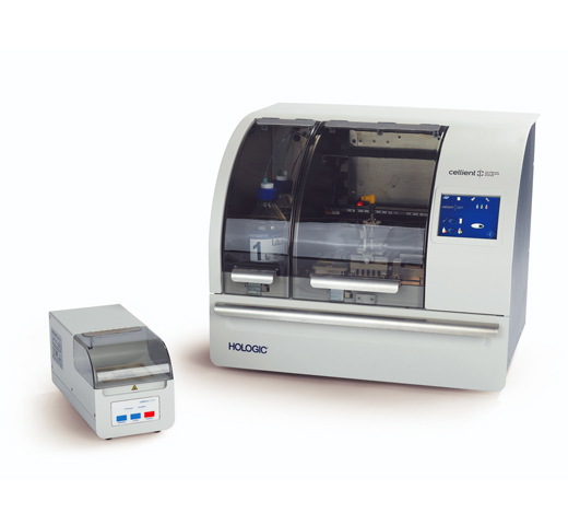 Système Cellient® Automated Cell Block d’Hologic sur fond blanc