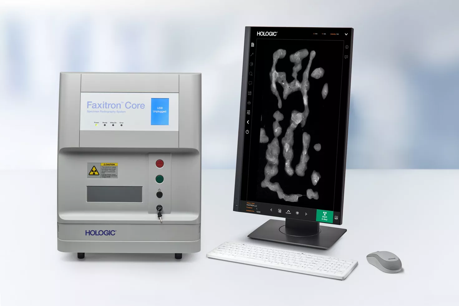 Système de radiographie d’échantillons Faxitron® Core sur fond blanc