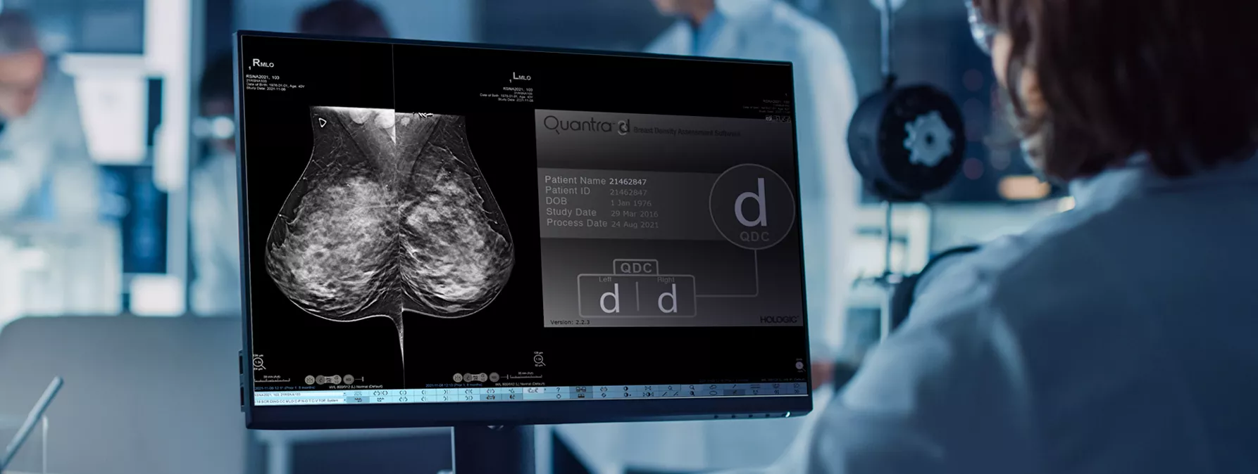 Image sur l’écran du Quantra