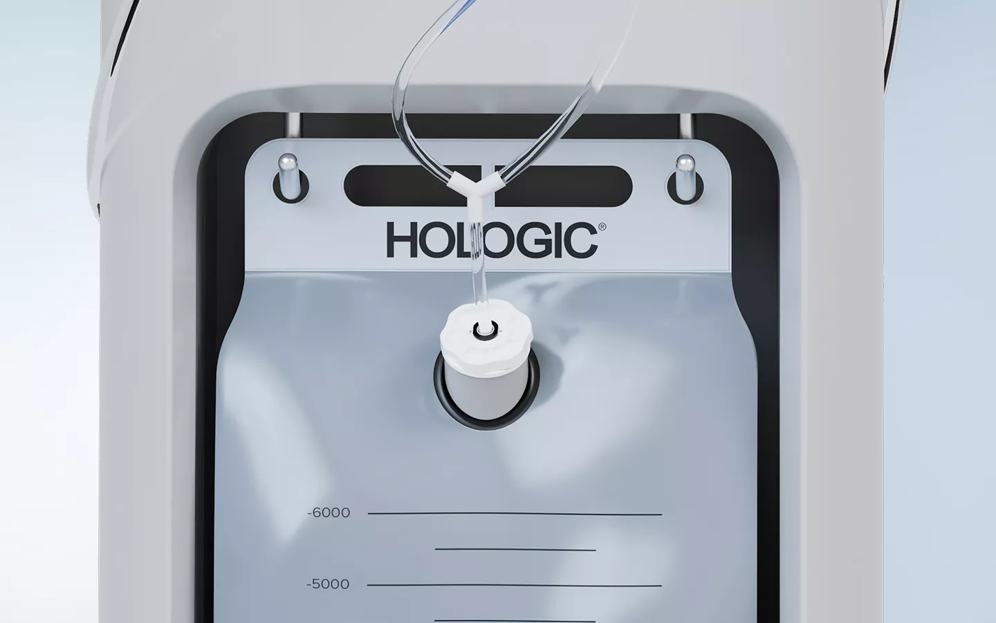 Compartiment pour poche à déchets du système Fluent Pro.