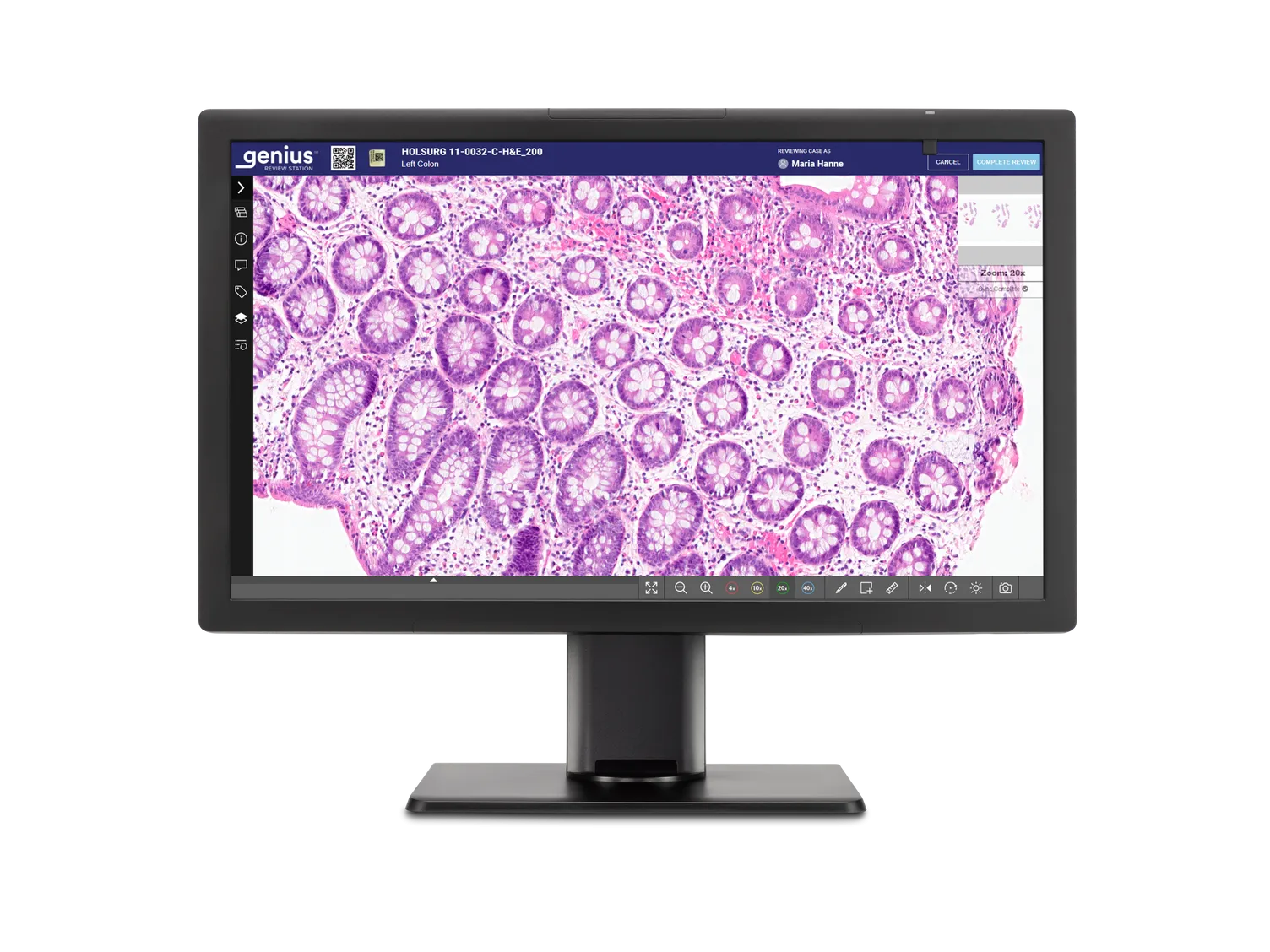 Station de lecture Genius sur fond blanc