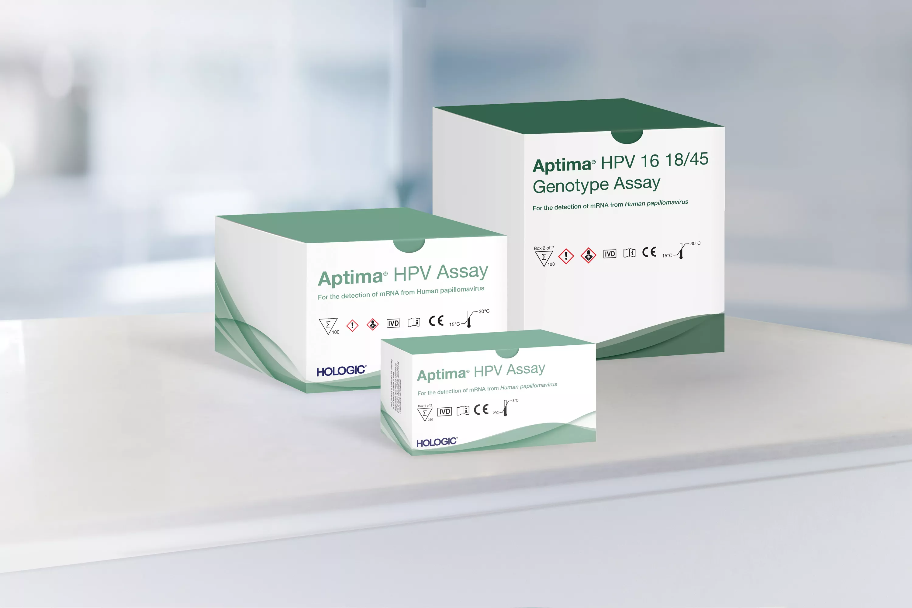 Boîtes de tests dans un laboratoire