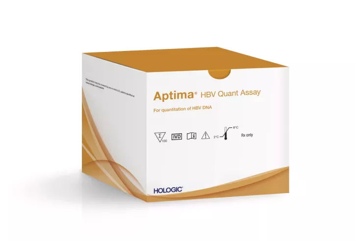 Image d’un test Aptima™ HBV Quant sur fond blanc