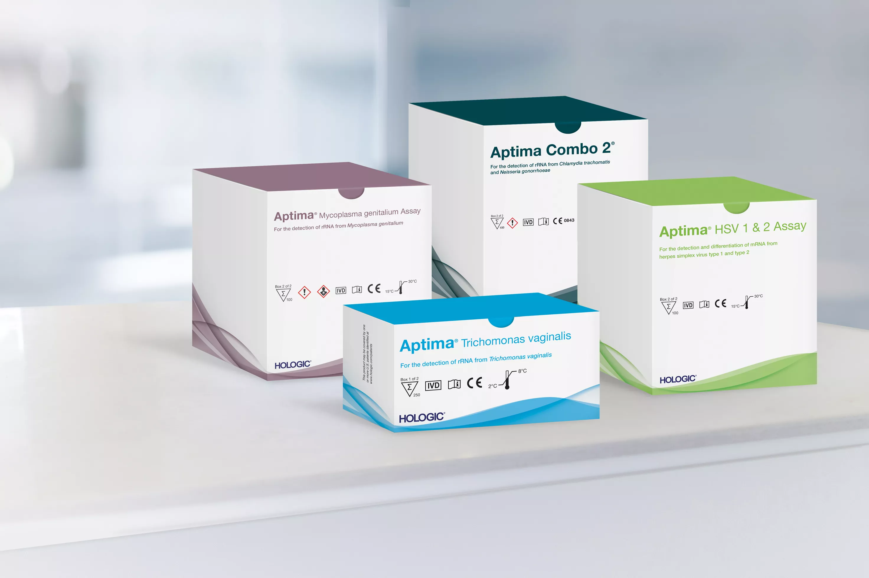 Boîtes de tests dans un laboratoire