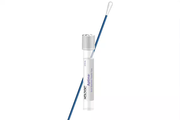 Kit de prélèvement d’échantillon sur écouvillon sur fond blanc