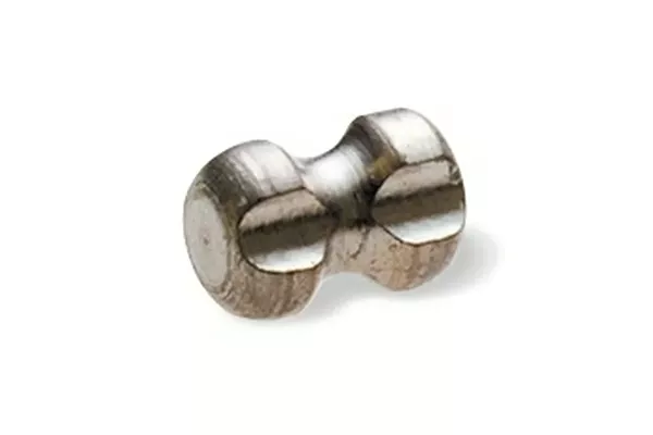 Marqueur de site de biopsie Hourglass sur fond blanc